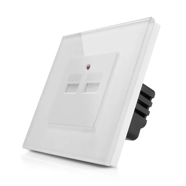 Kompletní USB nabíječka ve skleněném rámečku R-Socket-USB-WW