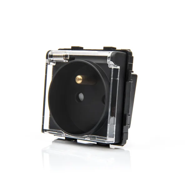 Modul 230V zásuvky s krytkou R-Socket-16A-Cover-B