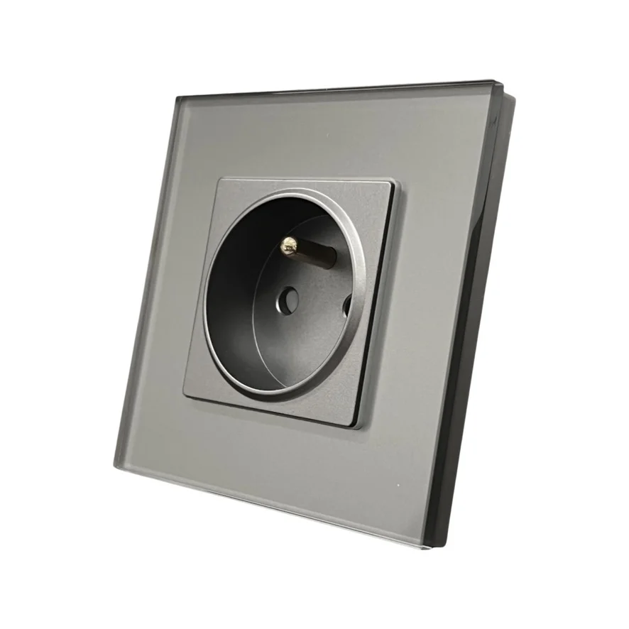 Kompletní skleněná zásuvka ROON R-1Socket-FR-GR