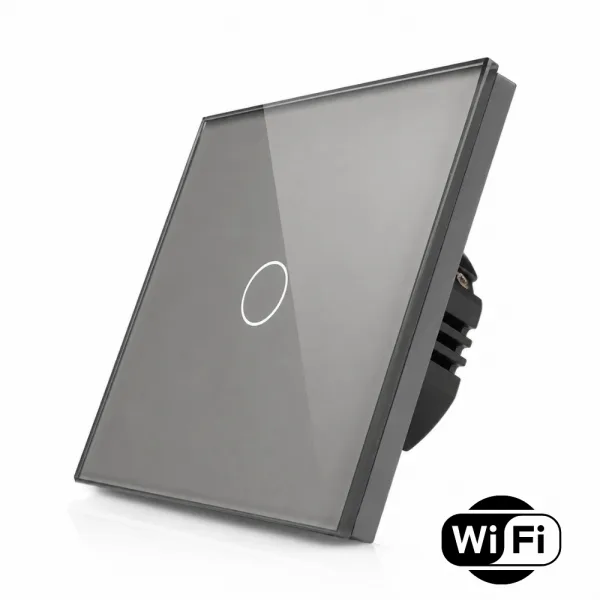 Skleněný dotykový vypínač s wifi R-T601-wifi-GR