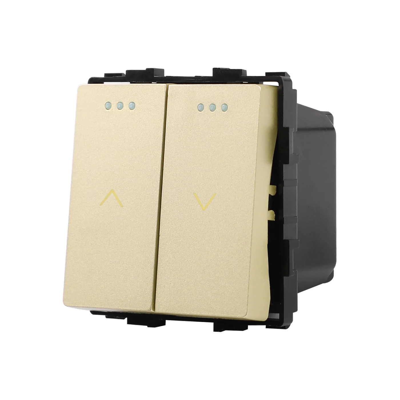 Mechanické žaluziové dvojtlačítko ROON R-M602W-G