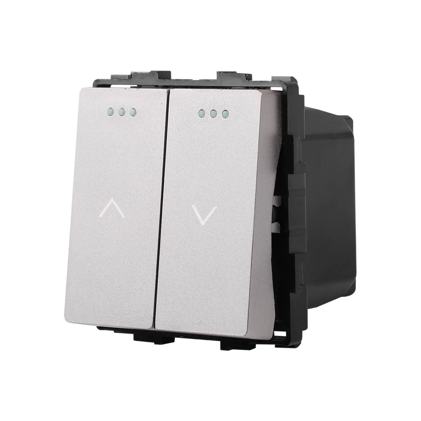 Mechanické žaluziové dvojtlačítko ROON R-M602W-GR