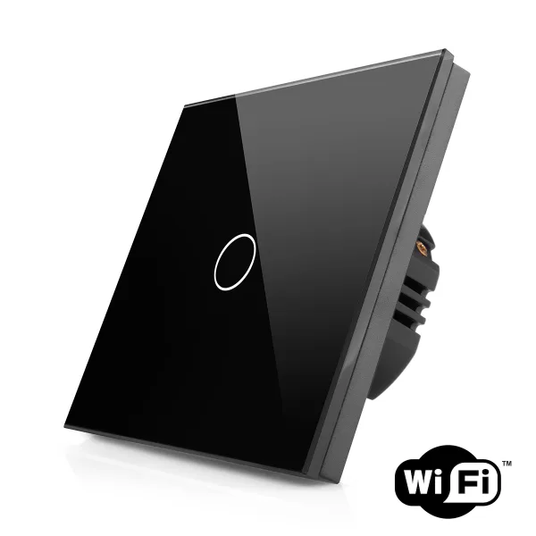 Skleněný dotykový schodišťový vypínač s wifi R-T601SW-B
