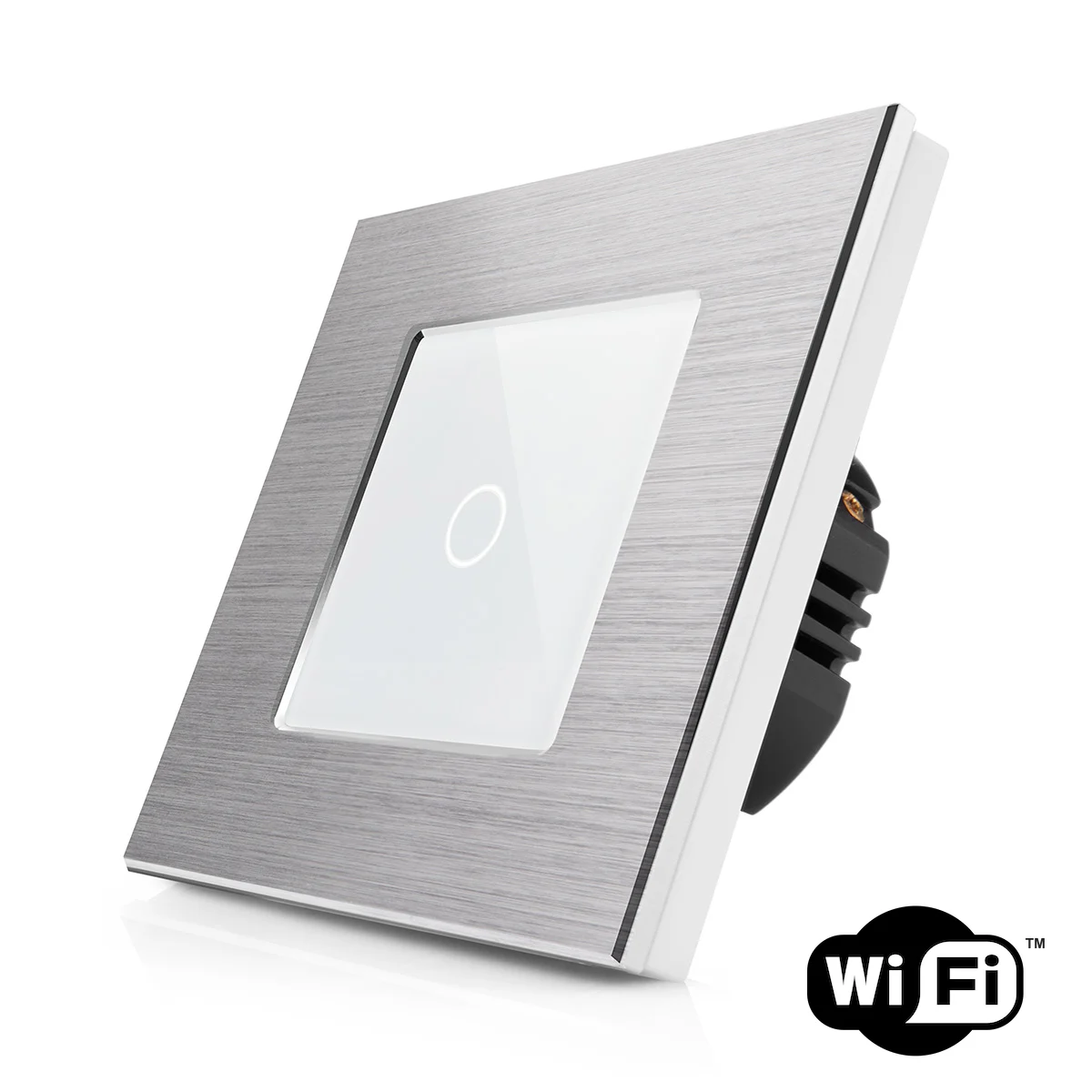 Dotykový schodišťový vypínač z broušeného hliníku s wifi R-T601SW-ALU-SW Silver Aluminum