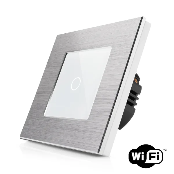 Dotykový schodišťový vypínač z broušeného hliníku s wifi R-T601SW-ALU-SW