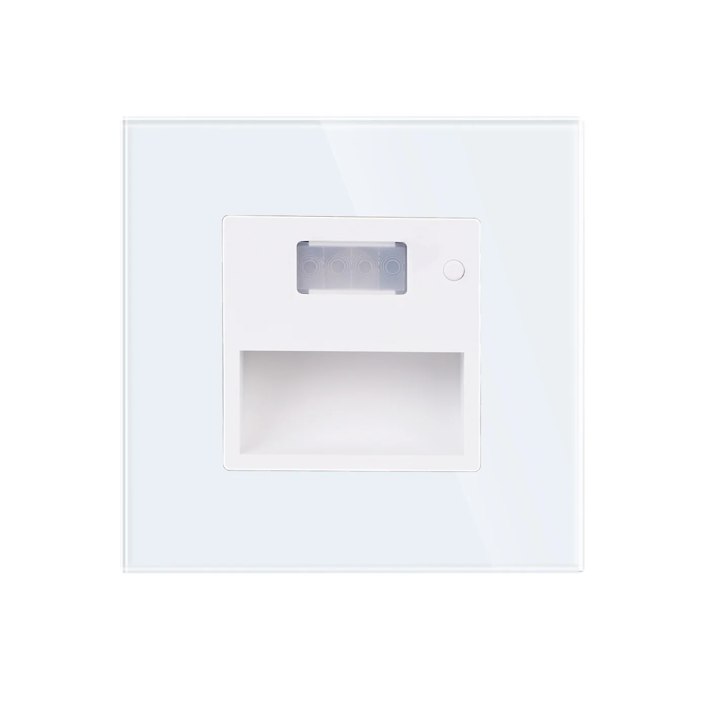Kompletní podlahové LED světlo s PIR senzorem R-Socket-FL-PIR-BB Černá Sklo