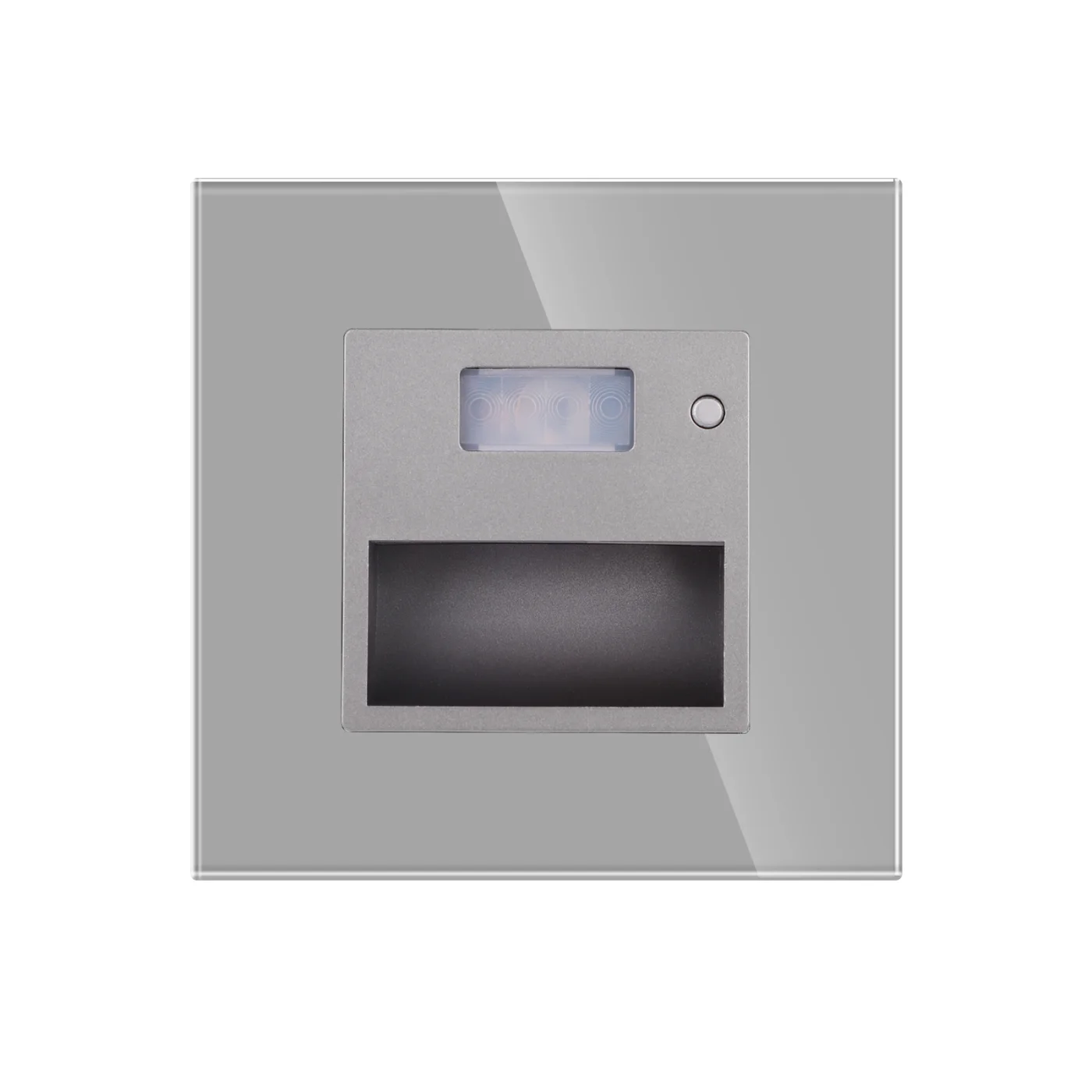 Kompletní podlahové LED světlo s PIR senzorem ve skleněném rámečku ROON R-Socket-FL-PIR-WW Bílá Sklo