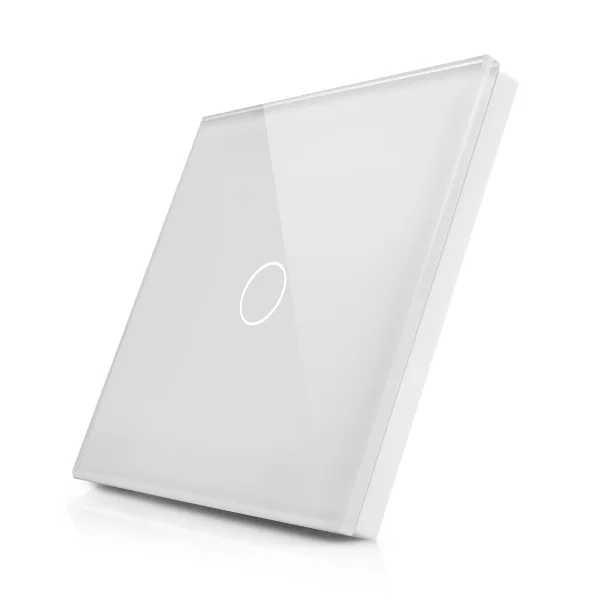 Skleněný panel pro jednoduchý vypínač ROON - R-1C-W