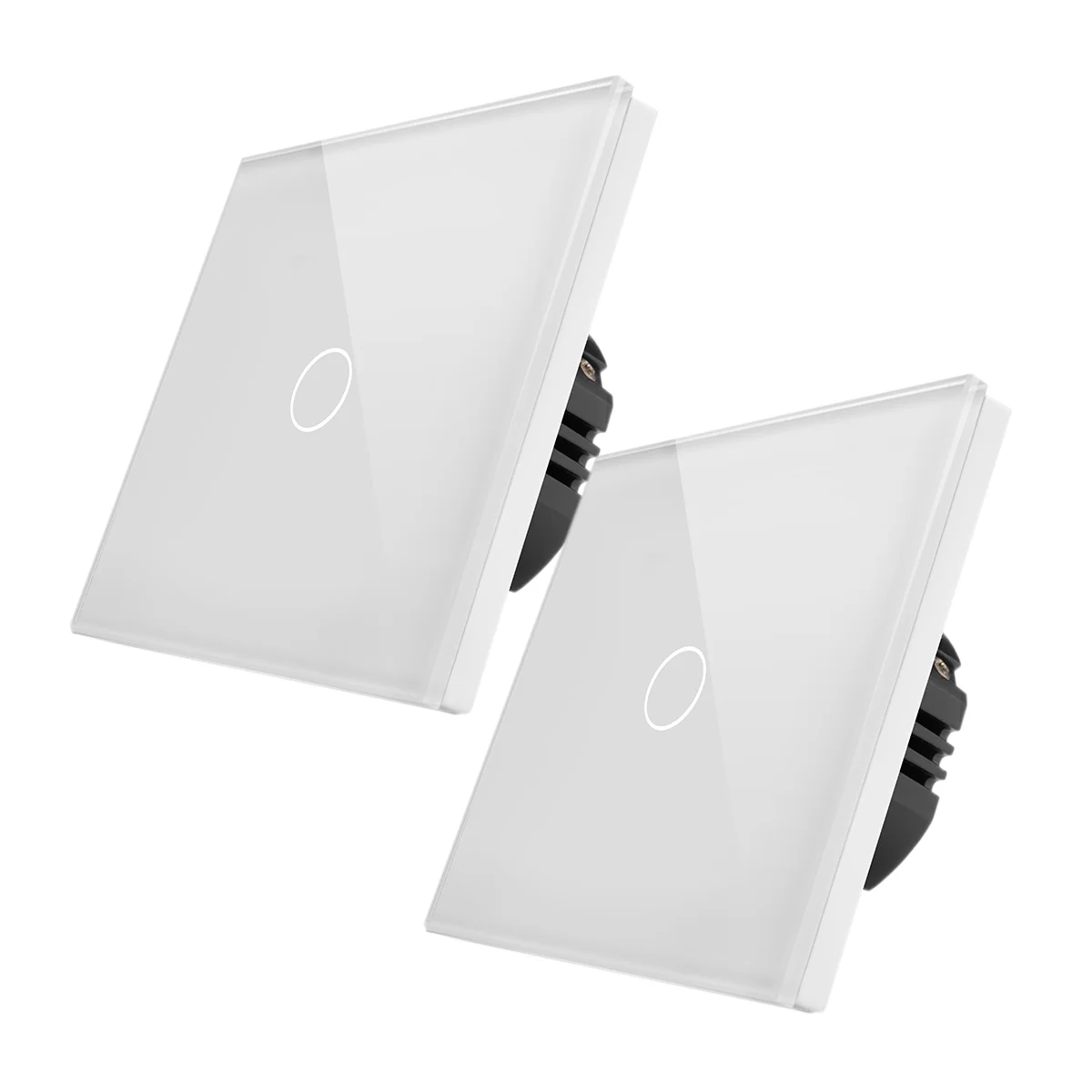 Skleněné dotykové vypínače ROON R-T601-W+R-T601-W